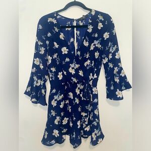 Elegant Floral‎ Chiffon Romper
